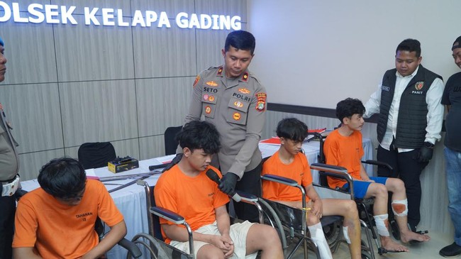 Komplotan Begal Habib di Jakut: Asyik Pesta Sabu Kini Tertunduk Lesu
