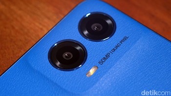 Sektor kamera juga menjadi salah satu daya tarik, dengan kamera utama 50MP yang didukung oleh teknologi PDAF, serta kamera makro 2MP. Foto: detikINET/Anggoro Suryo Jati