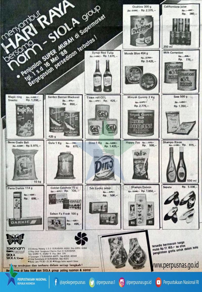 5 Harga Bahan Makanan Jadul di Indonesia Mulai Rp 200 Perak!