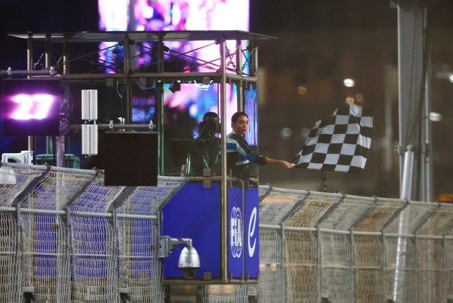 Georgina Rodriguez datang tanpa ditemani Cristiano Ronaldo ke Formula E World Championship yang digelar di Jeddah Corniche Circuit, Jeddah, Arab Saudi, pada 14 Februari 2025. Foto: LAT Images/Joe Portlock