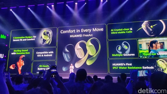 Huawei resmi merilis perangkat pintar wearable-nya pada Selasa, 18 Februari 2025 di Kuala Lumpur, Malaysia. Mereka meluncurkan Huawei FreeArc dan Band 10.