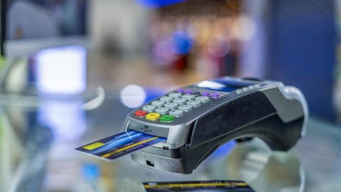 Swipe a credit card to buy products online