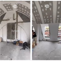 Foto ruangan tempat tidur Jessica dan Vincent sebelum di renovasi. Sudah terlihat beberapa tempat jendela yang digunakan di kamar tersebut. Foto: Instagram/@inijedar