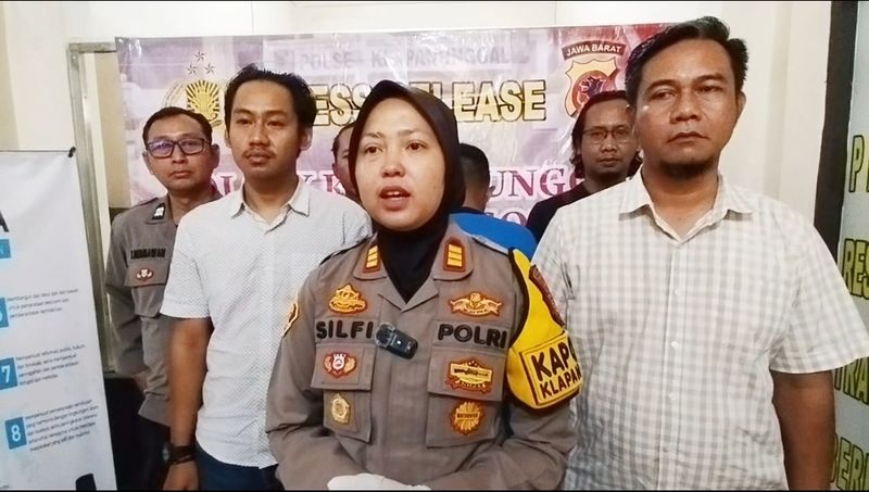Kapolsek Klapanunggal AKP Silfi Adi Putri (Rizky Adha Mahendra/detikcom)