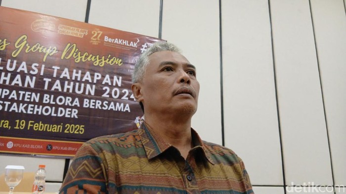 Ketua KPU Blora Widi Nurintan Ary Kurnianto.di Blora, Rabu (19/2/2025).