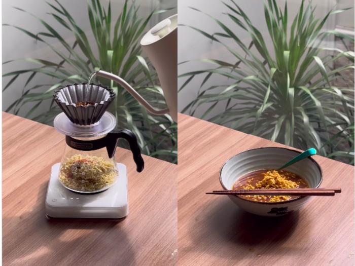 Kopi Manual Brew Ini Disajikan jadi Kuah Indomie Mie Celor
