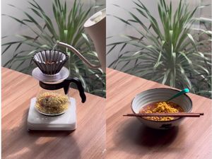 Nyeleneh! Kopi Manual Brew Ini Disajikan Sebagai Kuah Indomie Mie Celor