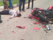 Jatuh Usai Motornya Tabrak Truk Tangki, Mahasiswa Palembang Alami Luka Berat
