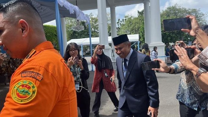 Marsdya M Syafii tiba di Istana Negara (Eva/detikcom)