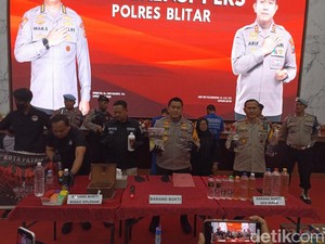 Polres Blitar Amankan Ribuan Liter Miras Oplosan Jelang Ramadan