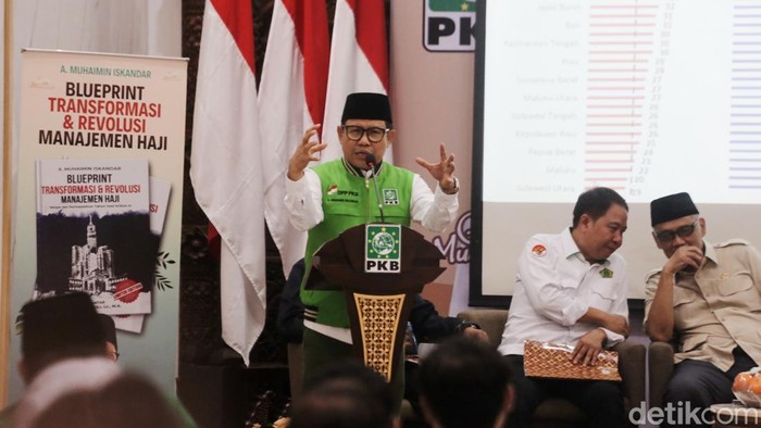 Momen Cak Imin Usul Dibentuk Kementerian Haji dan Umrah Ketum PKB Muhaimin Iskandar (Cak Imin) mengusulkan pembentukan Kementerian Haji dan Umrah. Nantinya, kementerian ini dipisah dari Kementerian Agama (Kemenag).
