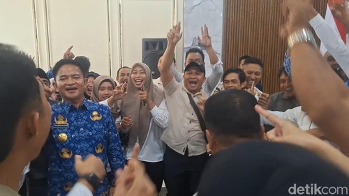 Momen Pj Gubernur NTB Hassanudin pamit kepada jajaran Forkopimda dan ASN lingkup Pemprov NTB di Pendopo Gubernur NTB, Rabu (19/2/2025).