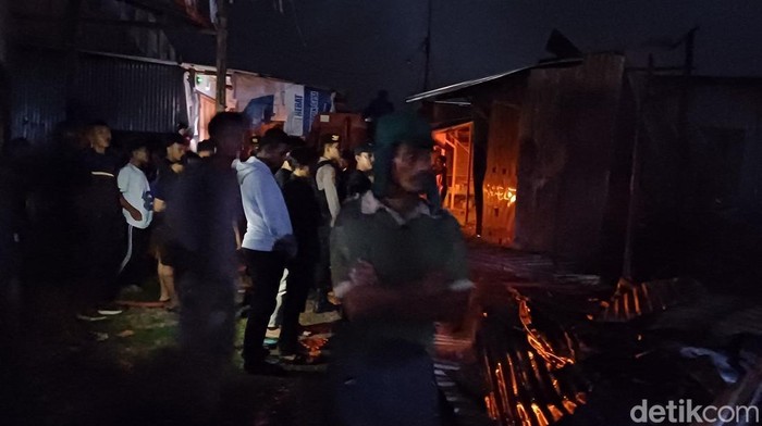 Kebakaran terjadi di Pasar Sentral Kabupaten Pangkep, Sulawesi Selatan (Sulsel).