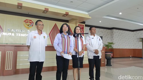 Plh Gubernur NTT Rita Wuisan saat memberikan keterangan kepada awak media di Kantor Gubernur NTT, Rabu (19/2/2025).