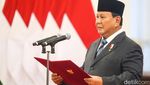 Potret Prabowo Lantik Mendiktisaintek dan Sejumlah Kepala Lembaga