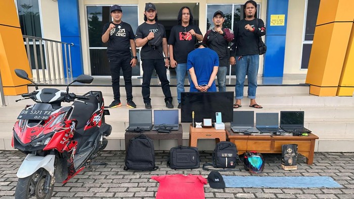 Residivis yang beraksi di enam TKP di Pangkalpinang kembali ditangkap polisi usai curi 1 karung gorden.