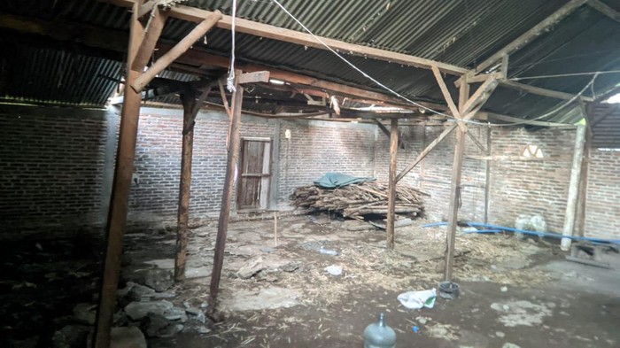 Rumah warga di Madiun yang jadi sarang kobra
