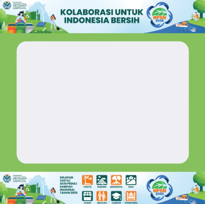Twibbon Hari Peduli Sampah Nasional 2025