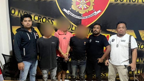 Unit Jatanras Satreskrim Polres Manggarai menangkap 3 pencuri sepeda 5 sepeda motor di parkiran RSUD Ruteng, Manggarai, NTT, Rabu (19/2/2025) (Dok. Humas Polres Manggarai)