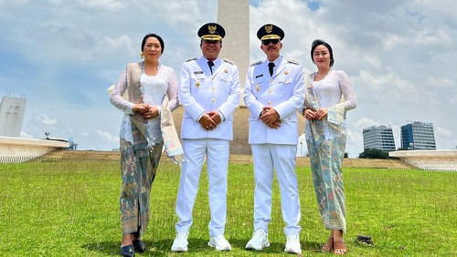 Pelantikan Bupati-Wabup Bangli di Jakarta, Kamis (20/2/2025).