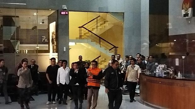 Hasto Kristiyanto ditahan KPK (Kurniawan/detikcom)