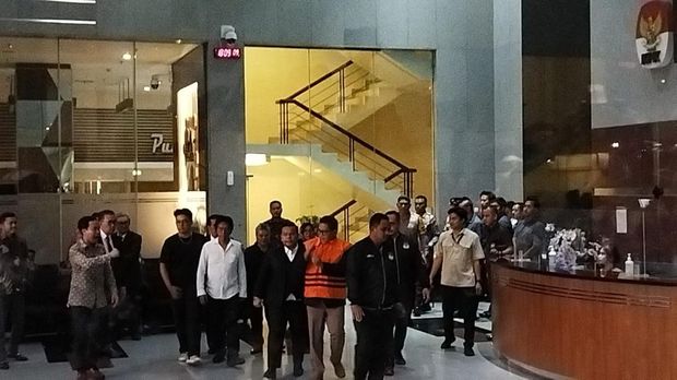 Hasto Kristiyanto ditahan KPK (Kurniawan/detikcom)