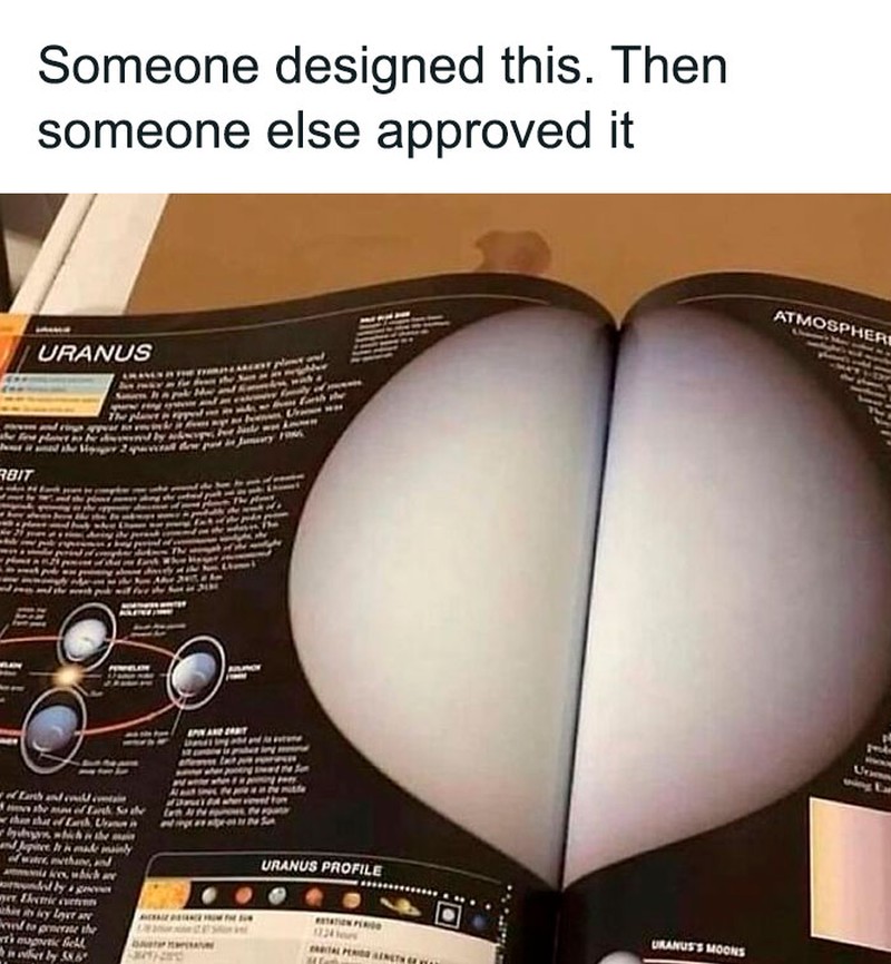 Desain menjadi elemen penting dalam hal marketing sampai citra perusahaan. Kalau sampai salah desain begini, kan jadi kocak, ya.