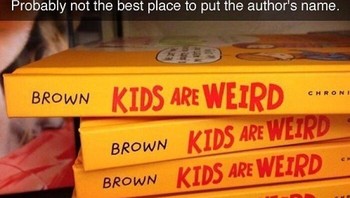 Kayaknya nama penulisnya jangan ditaruh di situ deh, jadinya... Hmm... Foto: designfailures via Bored Panda