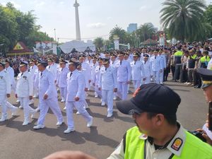 481 Kepala Daerah Dikirab dari Monas Menuju Istana Kepresidenan