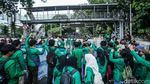 Penampakan Massa Aksi Indonesia Gelap di Patung Kuda