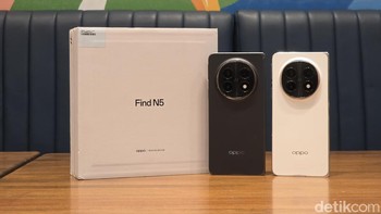 Find N5 tersedia dengan RAM 16GB dan memori internal 512GB, dengan harga serta ketersediaan bergantung pada wilayah. Foto: Adi Fida Rahman/detikINET