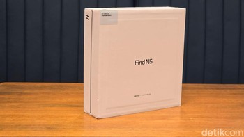 Inilah kotak penjualan Oppo Find N5. Foto: Adi Fida Rahman/detikINET