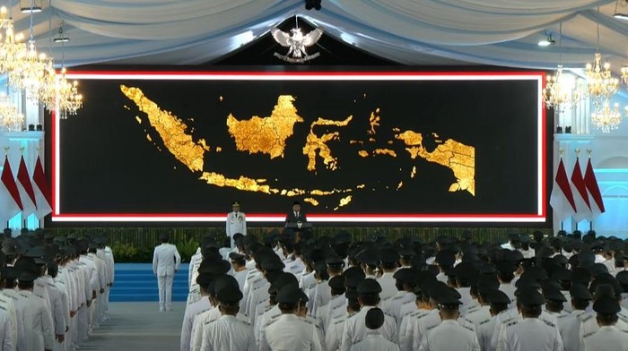 Pelantikan serentak kepala daerah di Istana (dok. YouTube Setpres)