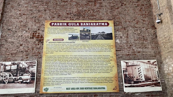 Penampakan Bekas Pabrik Gula Dipugar Jadi Rest Area Bangunan bekas pondasi tungku uap mesin pabrik gula di Rest Area Heritage Banjaratma KM 260B, di ruas Tol Pemalang-Pejagan arah Jakarta, Brebes, Jawa Tengah.