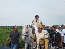 Arak-arakan-Pesta Budaya Sambut Kedatangan Gubernur Jabar Dedi Mulyadi