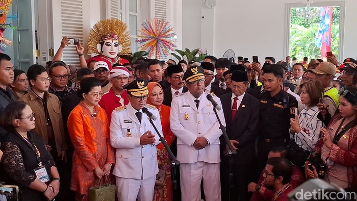 Pramono Anung dan Rano Karno. (Brigitta Belia/detikcom).