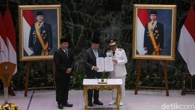 Sertijab Gubernur Jakarta, Pramono Bicara Ahok-Anies Sudah Rukun