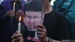 Aksi Teatrikal Prabowo Tiup Lilin Indonesia Gelap