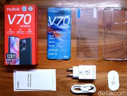 Unboxing HP Nubia V70 dan V70 Design