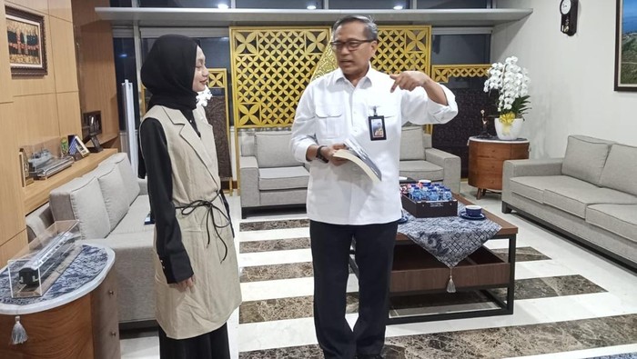 Vinanda Prameswati audiensi di Kementerian PU soal insfrastruktur jalan.