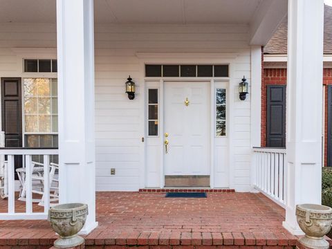 Front door and porch of a residential home