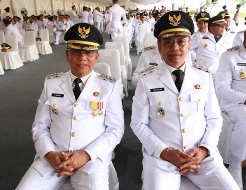 A Rahman dan Feri Sofiyan yang dilantik sebagai Wali Kota dan Wakil Wali Kota Bima periode 2025-2030. (Istimewa)