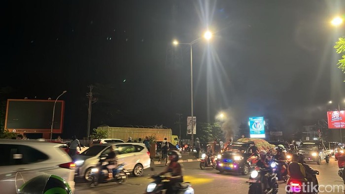 Arus lalu lintas di Jalan AP Pettarani Makassar kembali normal.