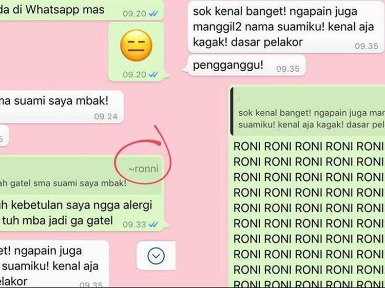 Beragam Chat Salah Labrak Kocak, Kurir Dituduh Pelakor