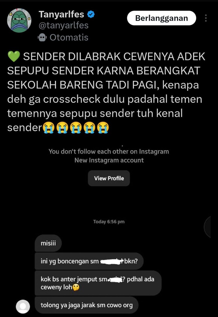 Ketika cemburu sudah membutakan mata, keluarlah jurus labrak melabrak. Eh, salah target. Malu nggak, tuh?