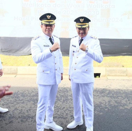 Bupati Dompu, Bambang Firdaus dan Wakil Bupati Dompu, Sirajuddin. (Istimewa/Prokopim)