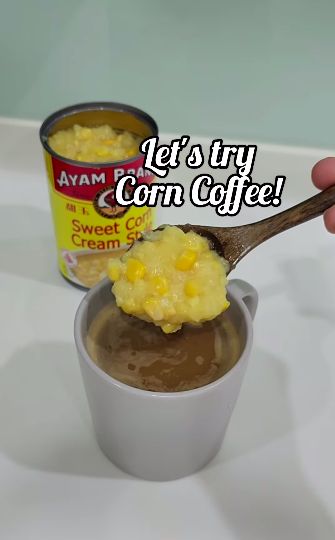 Influencer Bikin Kreasi Unik Kopi Campur Krim Jagung Manis
