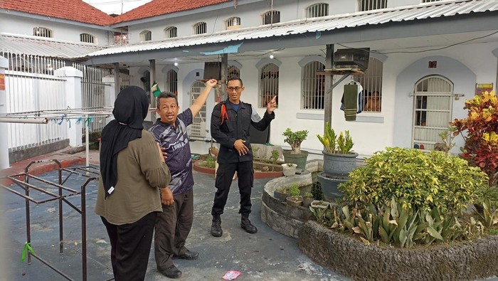 Lokasi penemuan bungkusan narkoba di Lapas Blitar