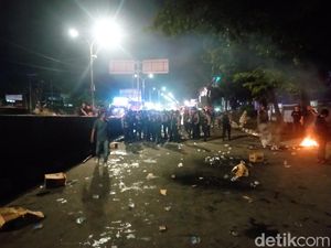 Demo di DPRD Sulsel Bubar, Jalan Urip Sumoharjo Makassar Kembali Normal