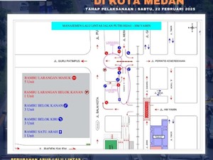 Pemkot Ubah Arus Lalu Lintas di Medan Mulai Besok, Berikut Rute Terbaru